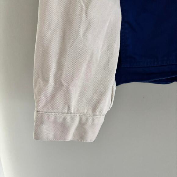 J.Crew Nautical Sailing Jacket Women's XL Colorblock Hooded 100% Cotton - Picture 8 of 8